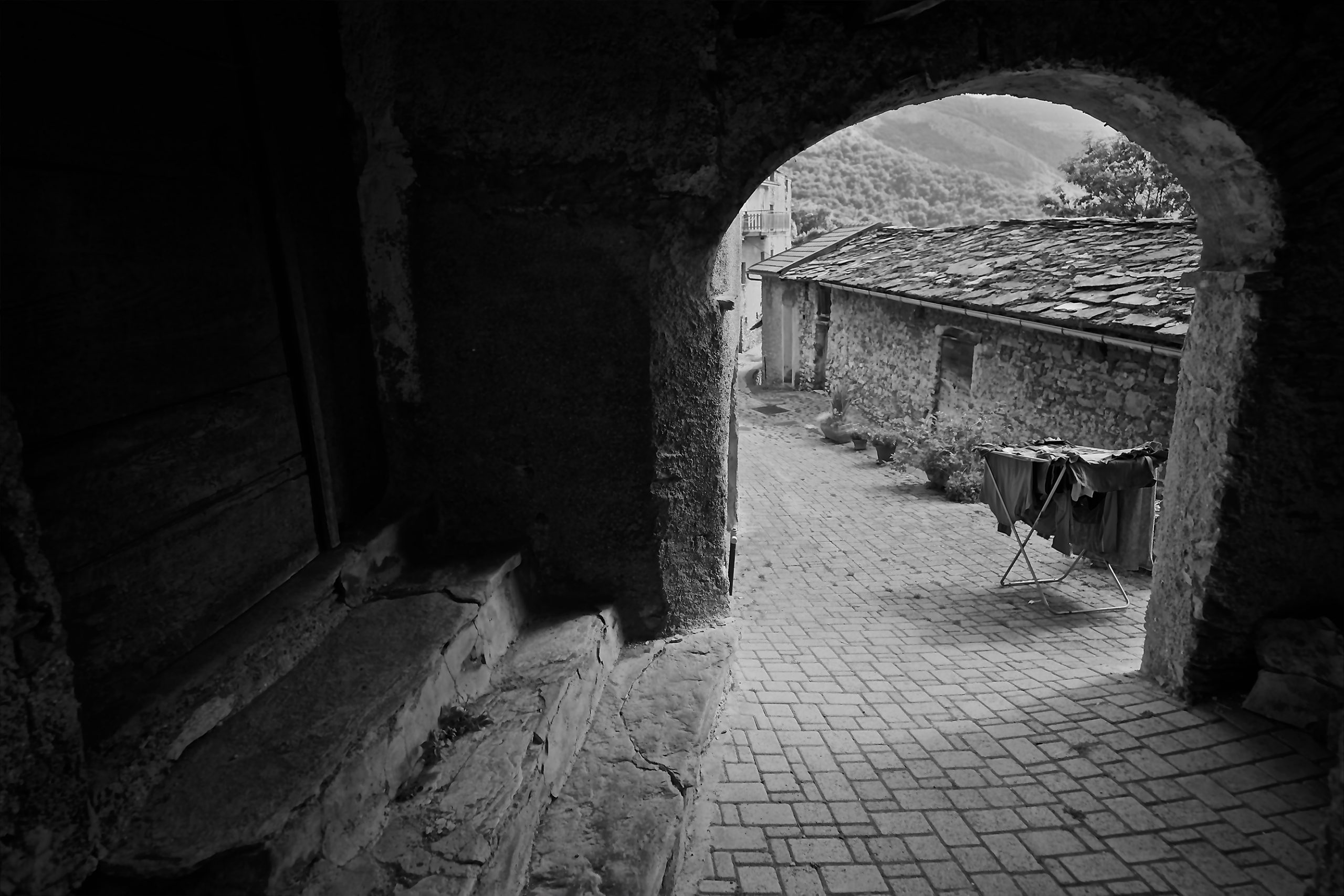Vista della vallata da Ruora